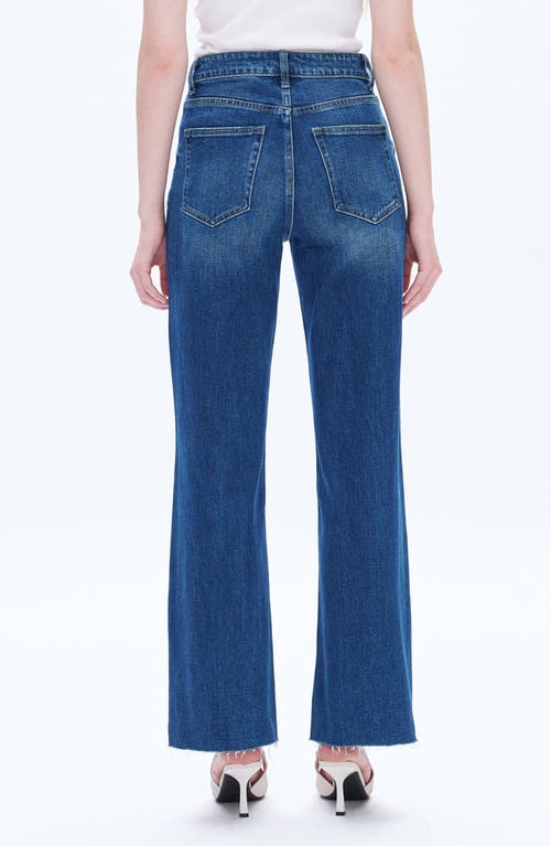 Bayeas Raw Hem High Waist Wide Leg Jeans In Multi