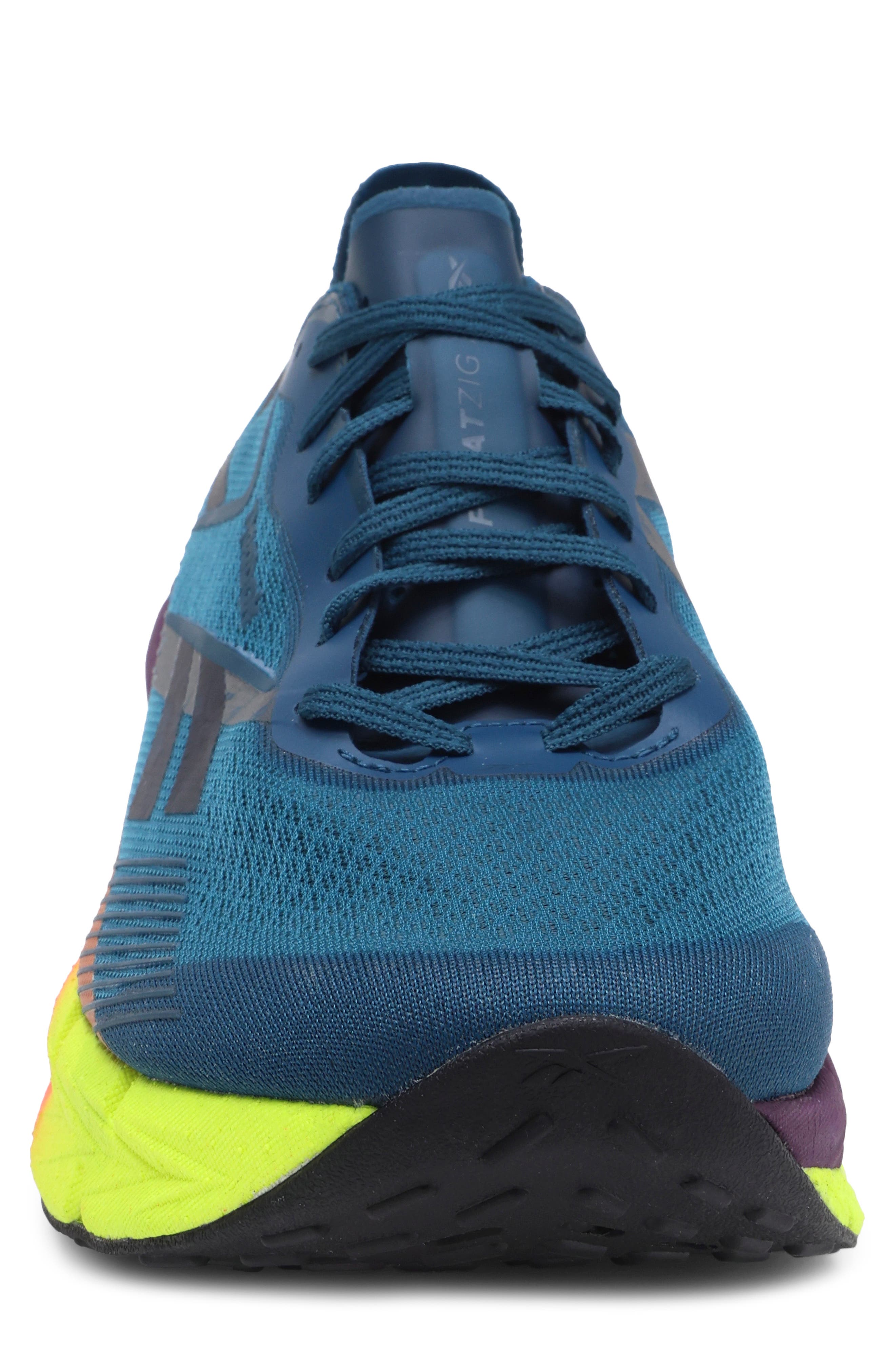 Floatzig X1 Running Shoe, Alternate, color, ESCAPE BLUE/DIGITL LIME/CORAL