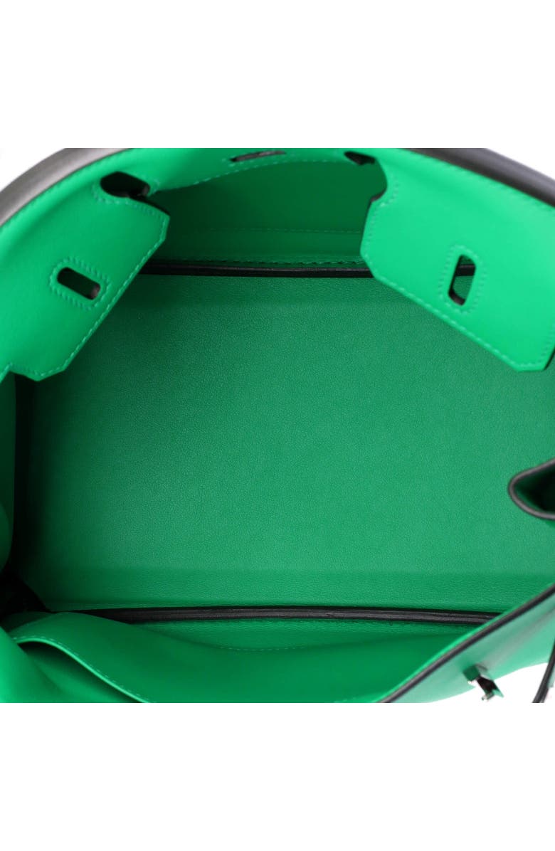 Pre-Owned Hermes Birkin Handbag Green Swift with Palladium Hardware 25, Alternate, color, Menthe