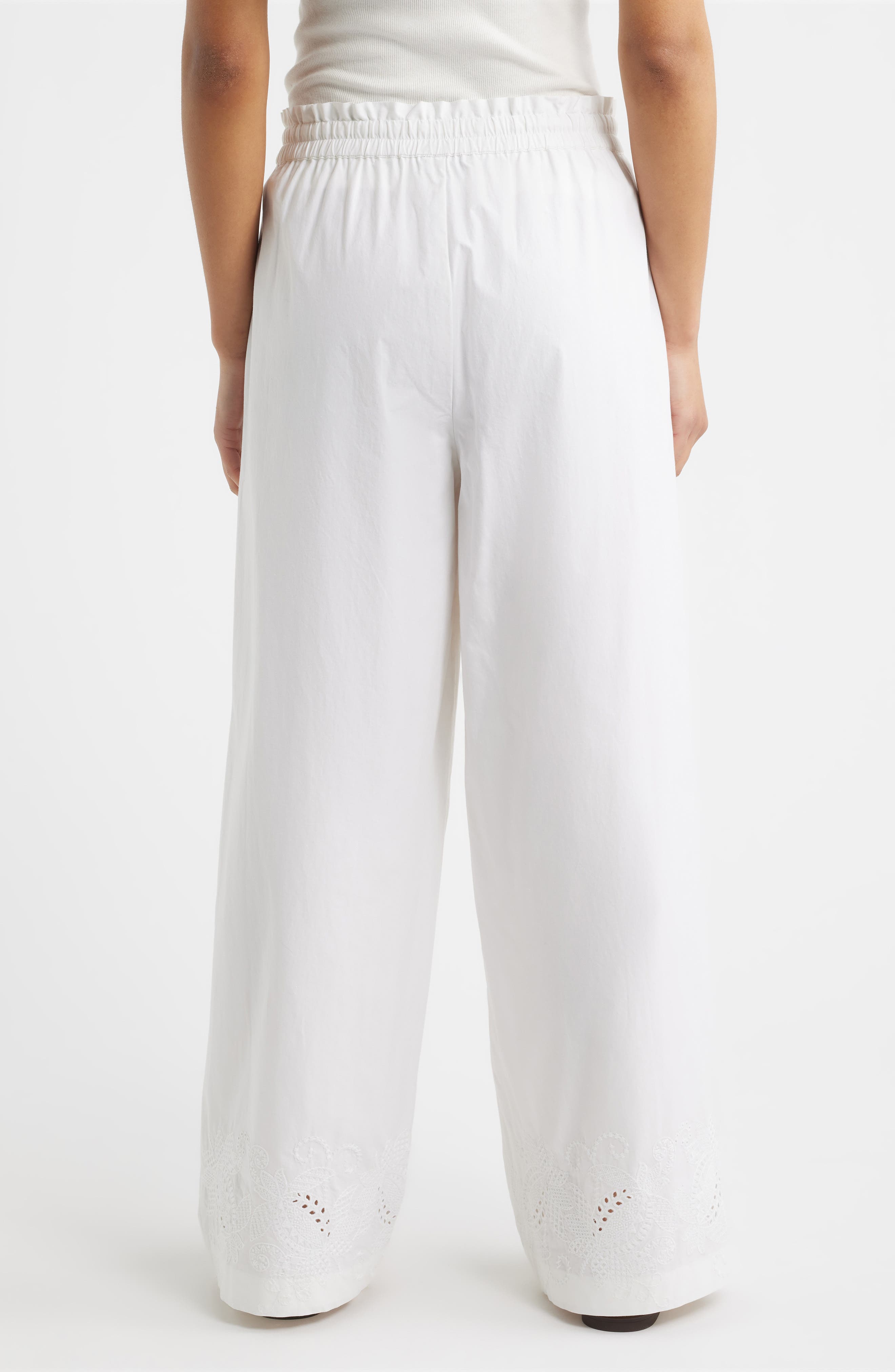Marin Embroidered Wide Leg Pants - image 2