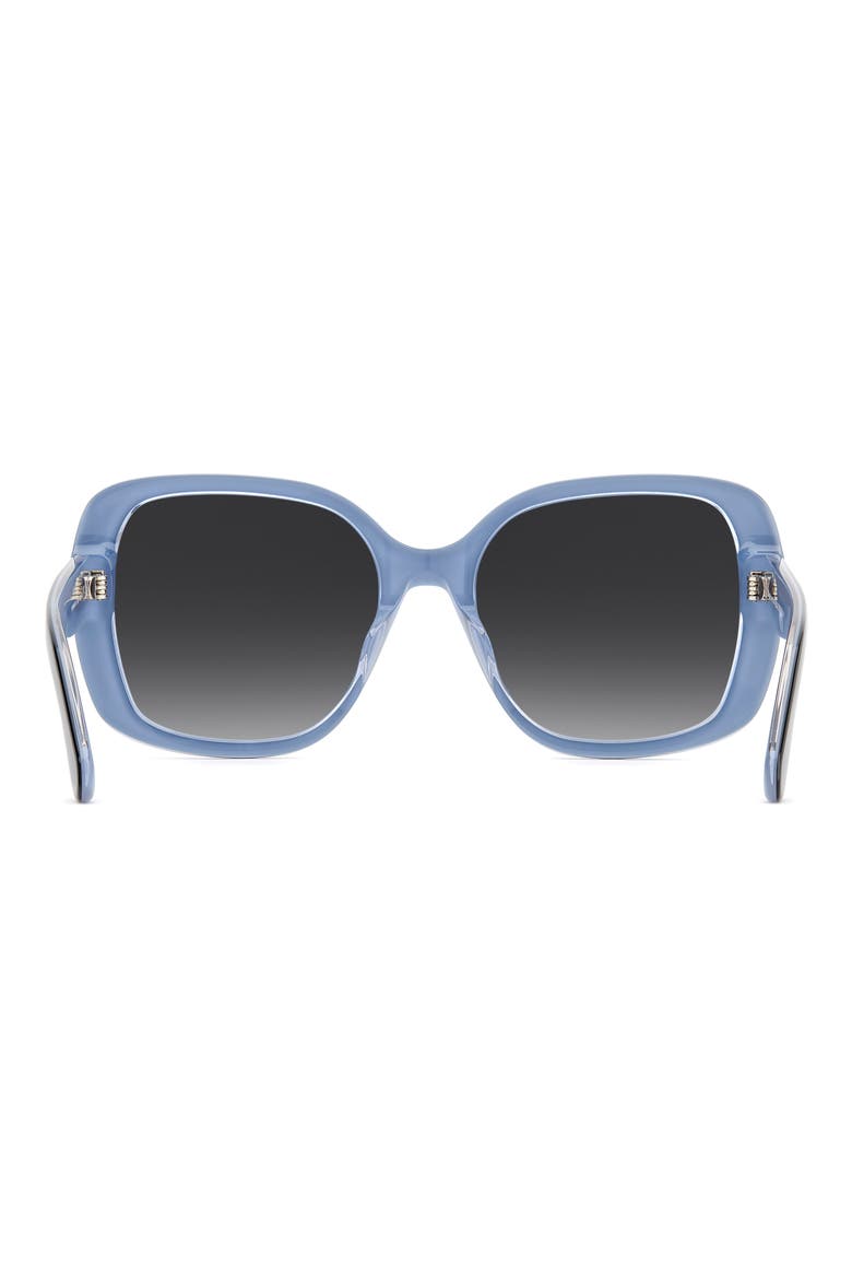Wenona 57mm Square Sunglasses, Alternate, color, BLACK/ BLUE