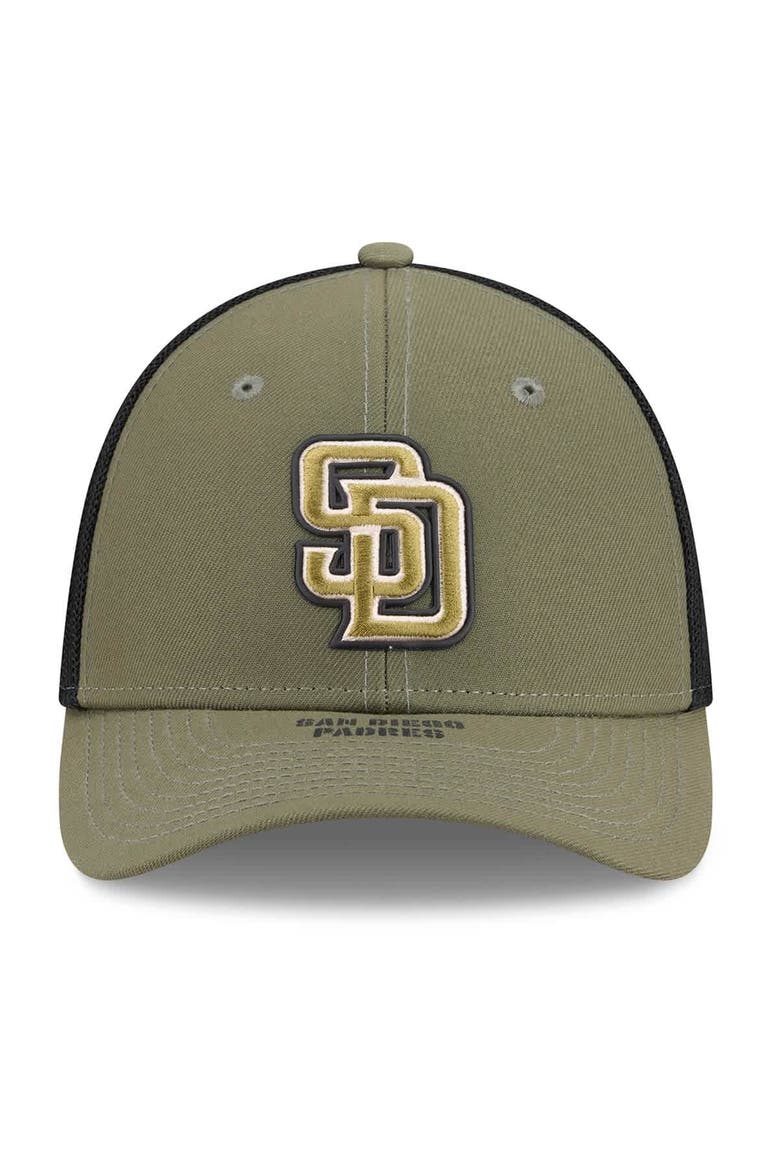 Men's New Era  Olive San Diego Padres 2026 Armed Forces Day 39THIRTY M-Crown Flex Hat, Alternate, color, Olive