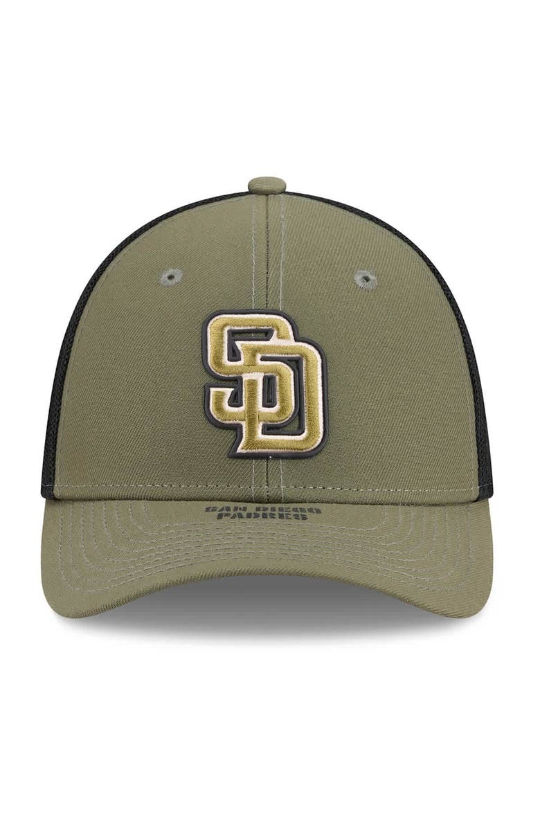 New Era Men's New Era  Olive San Diego Padres 2026 Armed Forces Day 39THIRTY M-Crown Flex Hat, Alternate, color, Olive