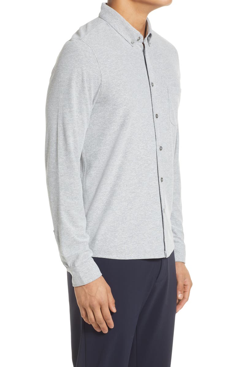 Vuori Long Sleeve Ace Button-Down Shirt, Alternate, color, Light Grey