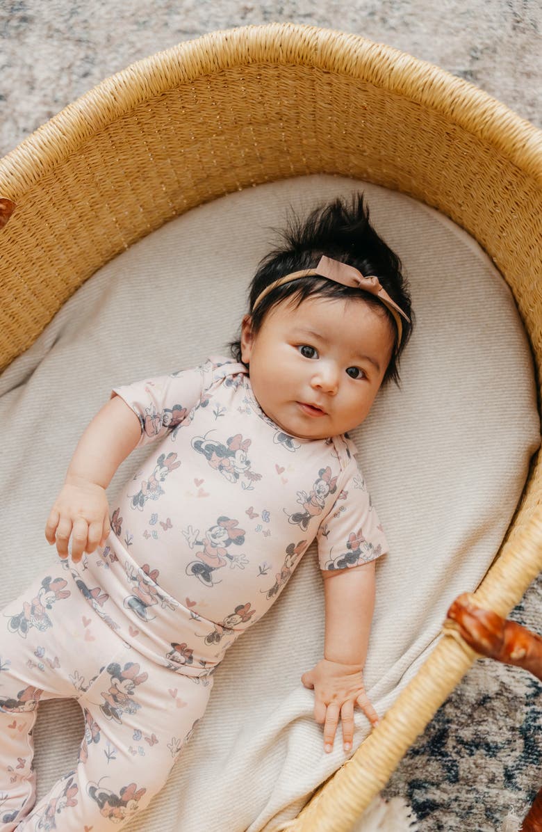 Copper Pearl Minnie Mouse Print Bodysuit, Alternate, color, Minnie Mouse