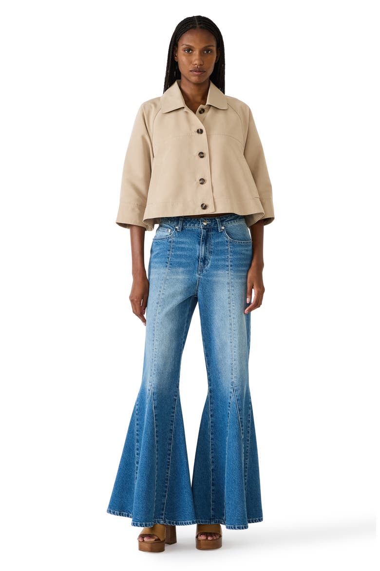 Rhode Crop Jacket, Alternate, color, TAN