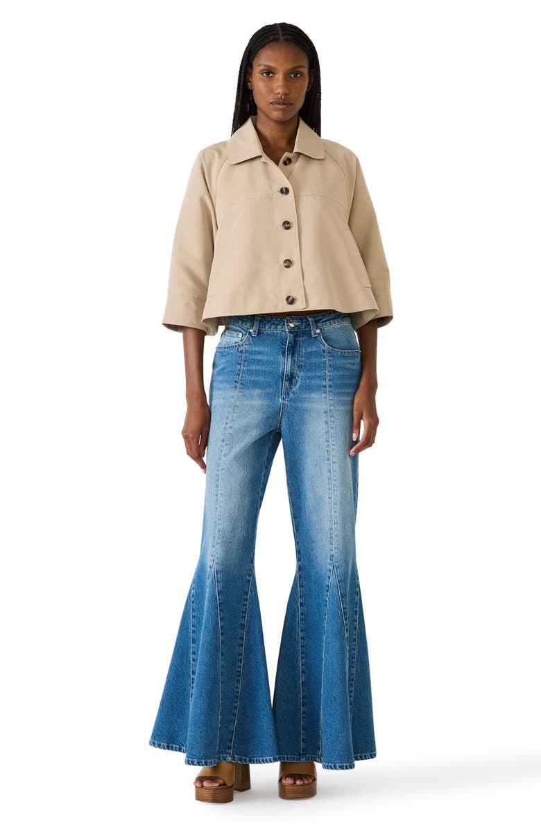 Steve Madden Rhode Crop Jacket, Alternate, color, Tan