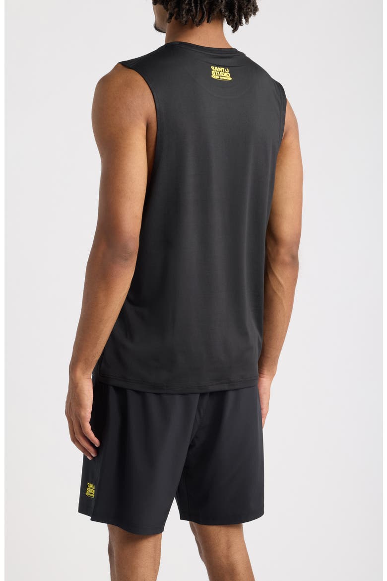 Surf Division Performance Graphic Tank, Alternate, color, BLACK