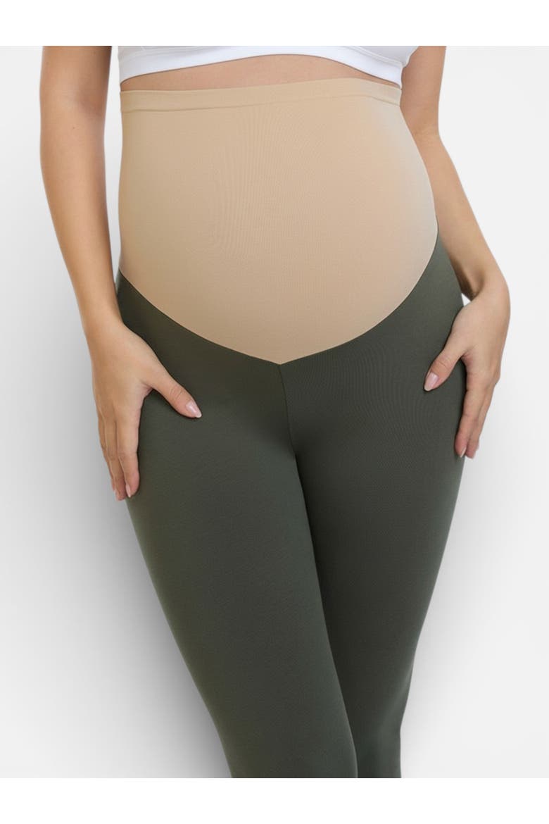 Essential Stretch Secret Fit Over the Belly Maternity Tights, Alternate, color, Beetle