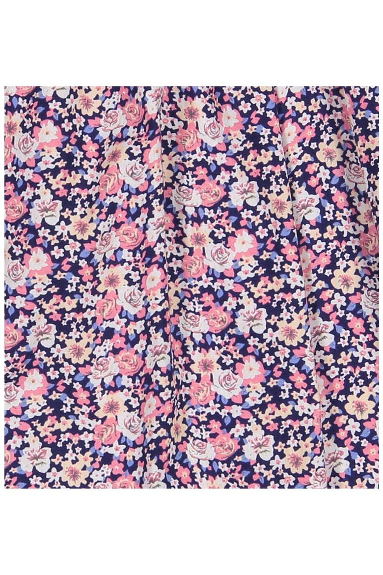 Georgina Girls Smocked Top Mini Pink Floral, Alternate, color, Pink Floral