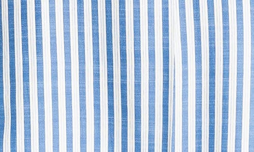 Max Studio Stripe Oversize Long Sleeve Button-up Tunic