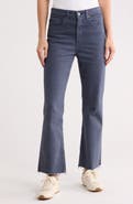 AG Kinsley High Waist Raw Hem Ankle Flare Jeans