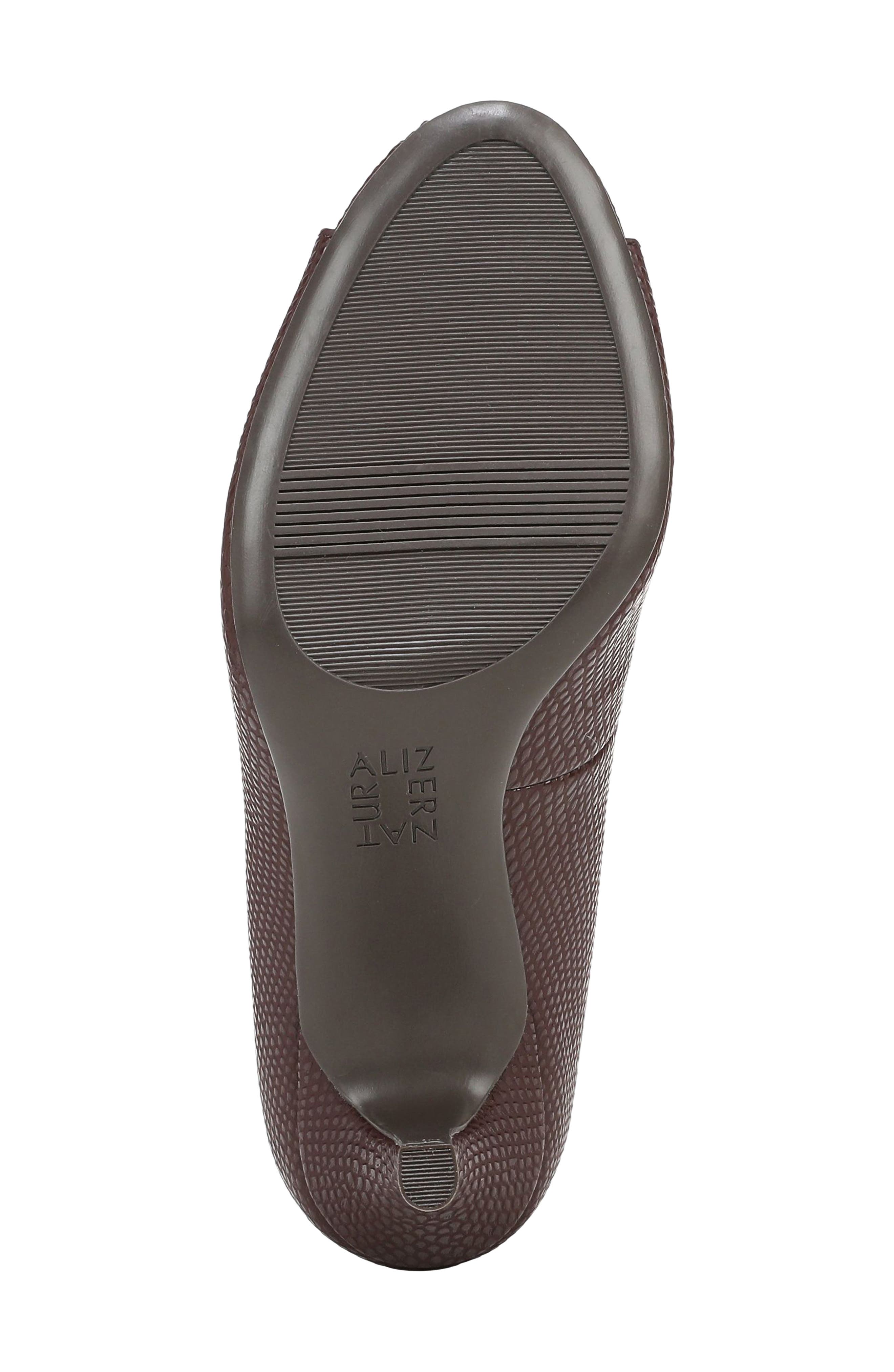 Locke Peep Toe Faux Leather Pump, Alternate, color, MERLOT RED SNAKE FAUX LEATHER