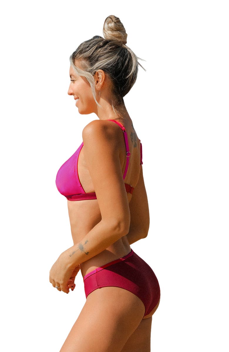 Cupshe Hipster Bikini Bottoms, Alternate, color, Pink