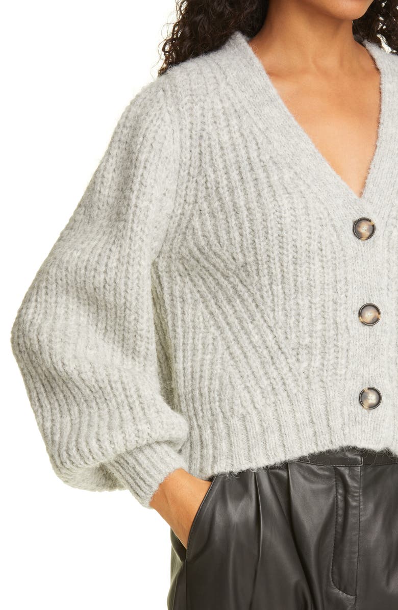 Eleven Six Puff Sleeve Cardigan, Alternate, color, 