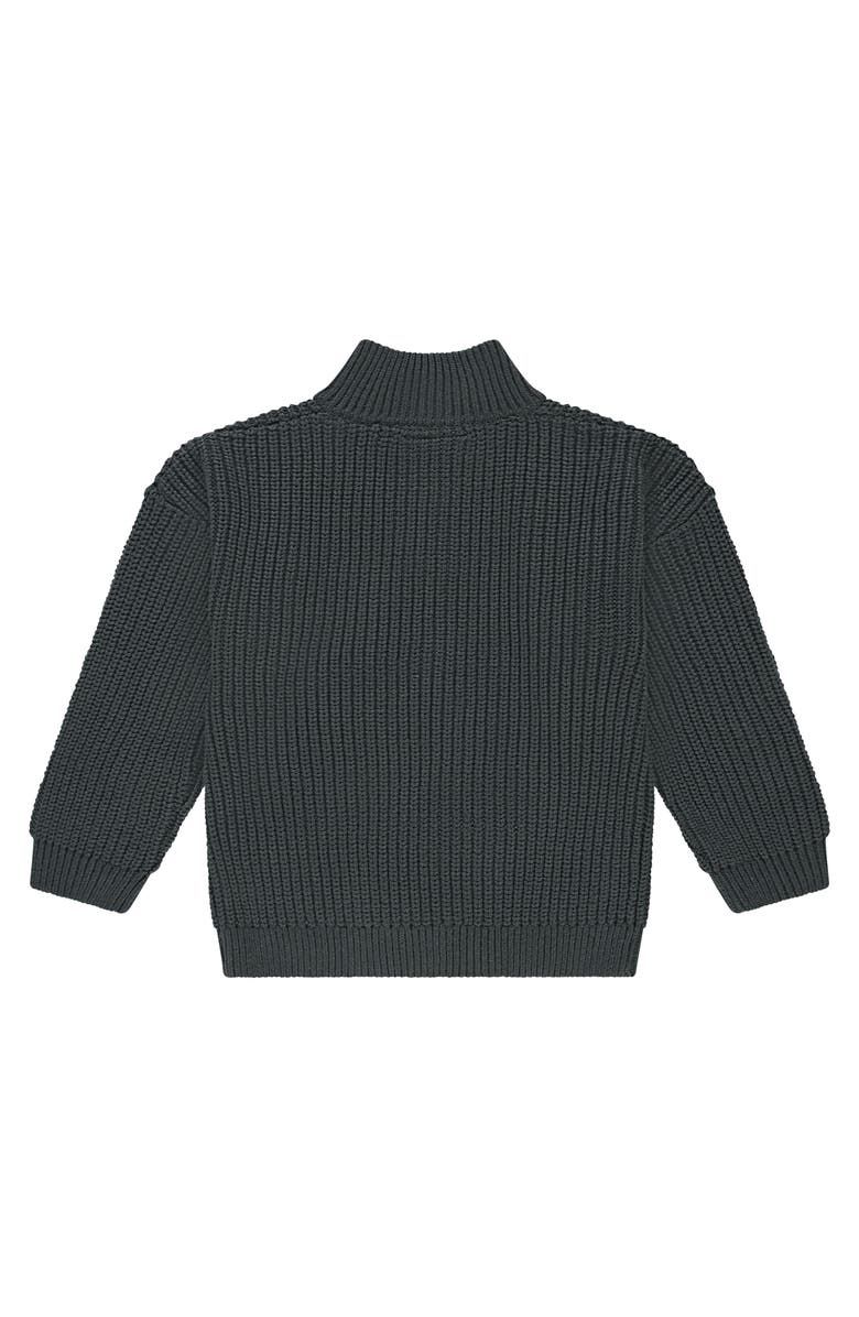 Stains and Stories by Babyface Knit Quarter Zip Sweater, Alternate, color, Antra