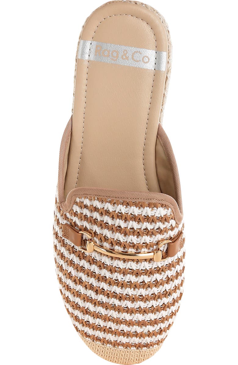 Rag & Co Himari Espadrille Bit Mule, Alternate, color, Brown