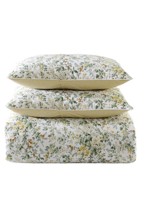 3-Piece Comforter & Sham Quilt Set