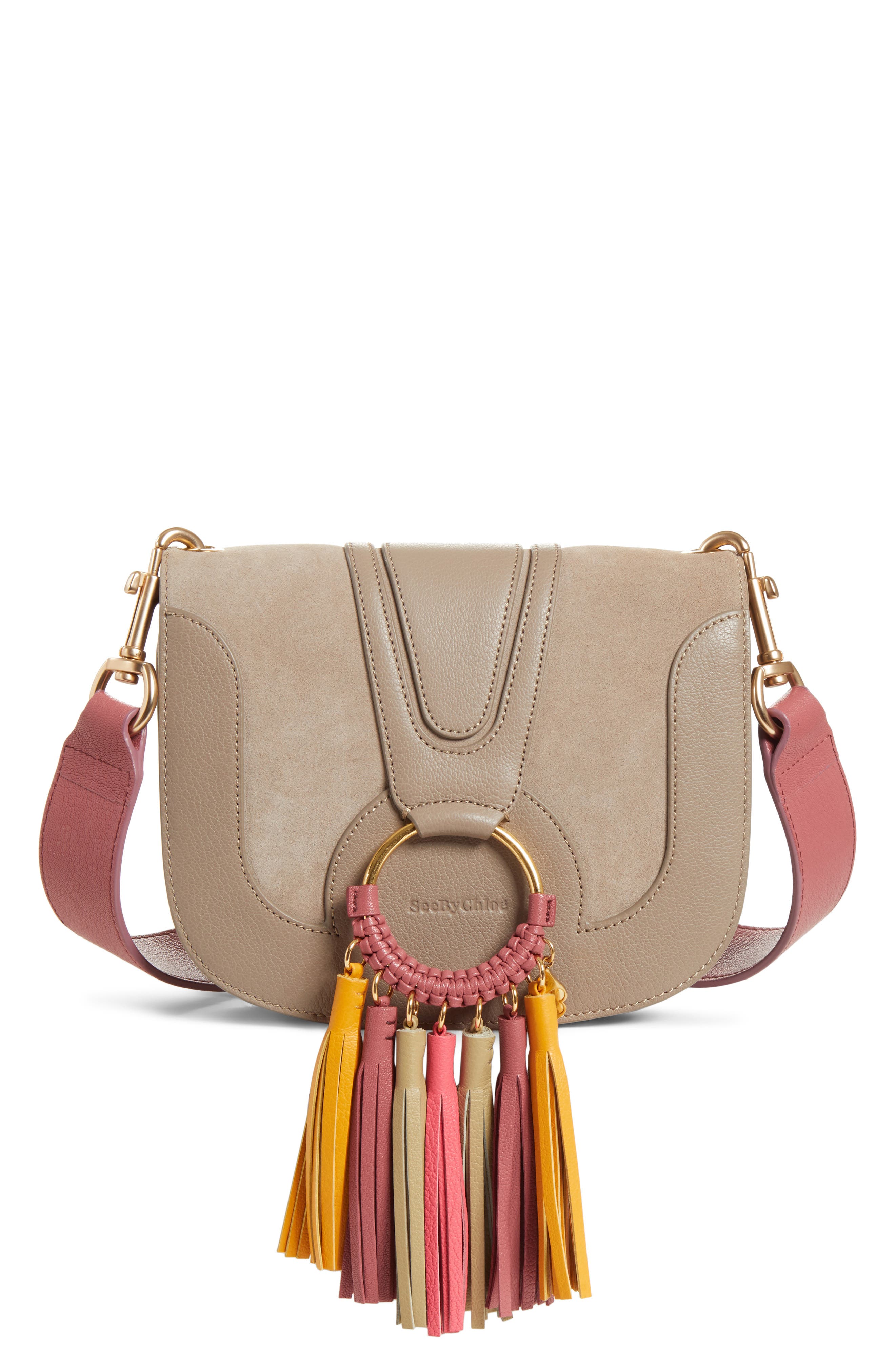See by Chloé Hana Leather Shoulder Bag, Main, color, 