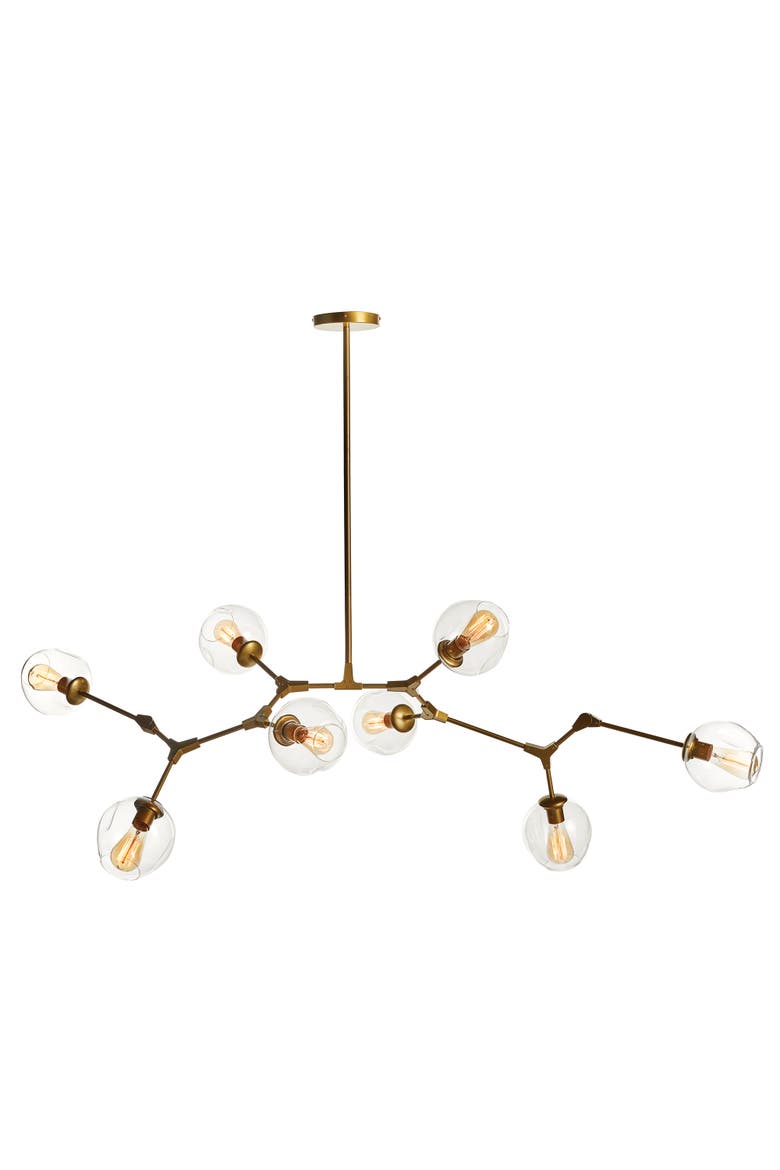 Daniella Globe Chandelier, Main, color, Gold