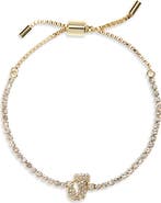 BaubleBar Initial Tennis Slider Bracelet