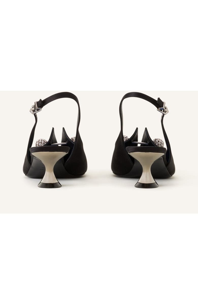 Lanvin Affinity Arch Slingback, Alternate, color, Black/Silver