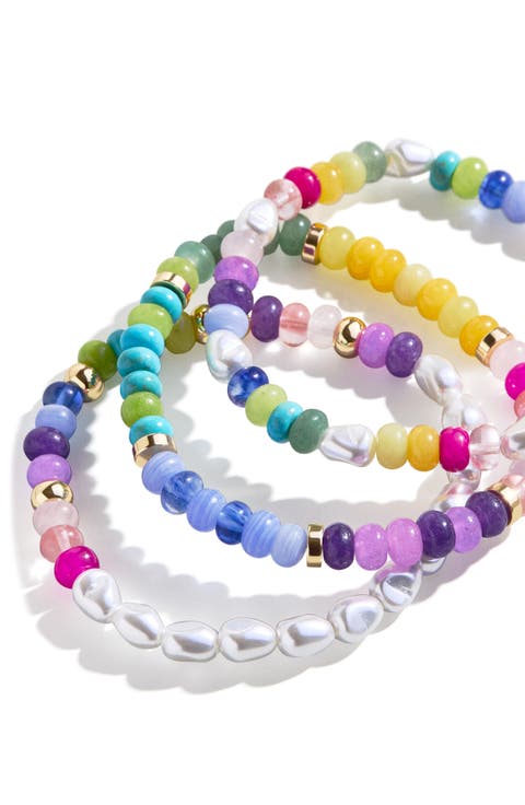 Kai Set of 3 Beaded Bracelets
