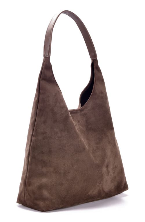 Adornia Slouchy Shoulder Bag In Brown