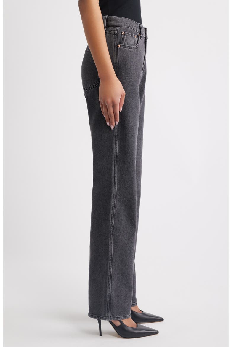 Cate High Waist Slim Straight Leg Jeans, Alternate, color, NIGHTSHADE