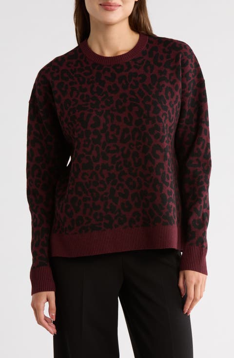 Patterned Crewneck Sweater