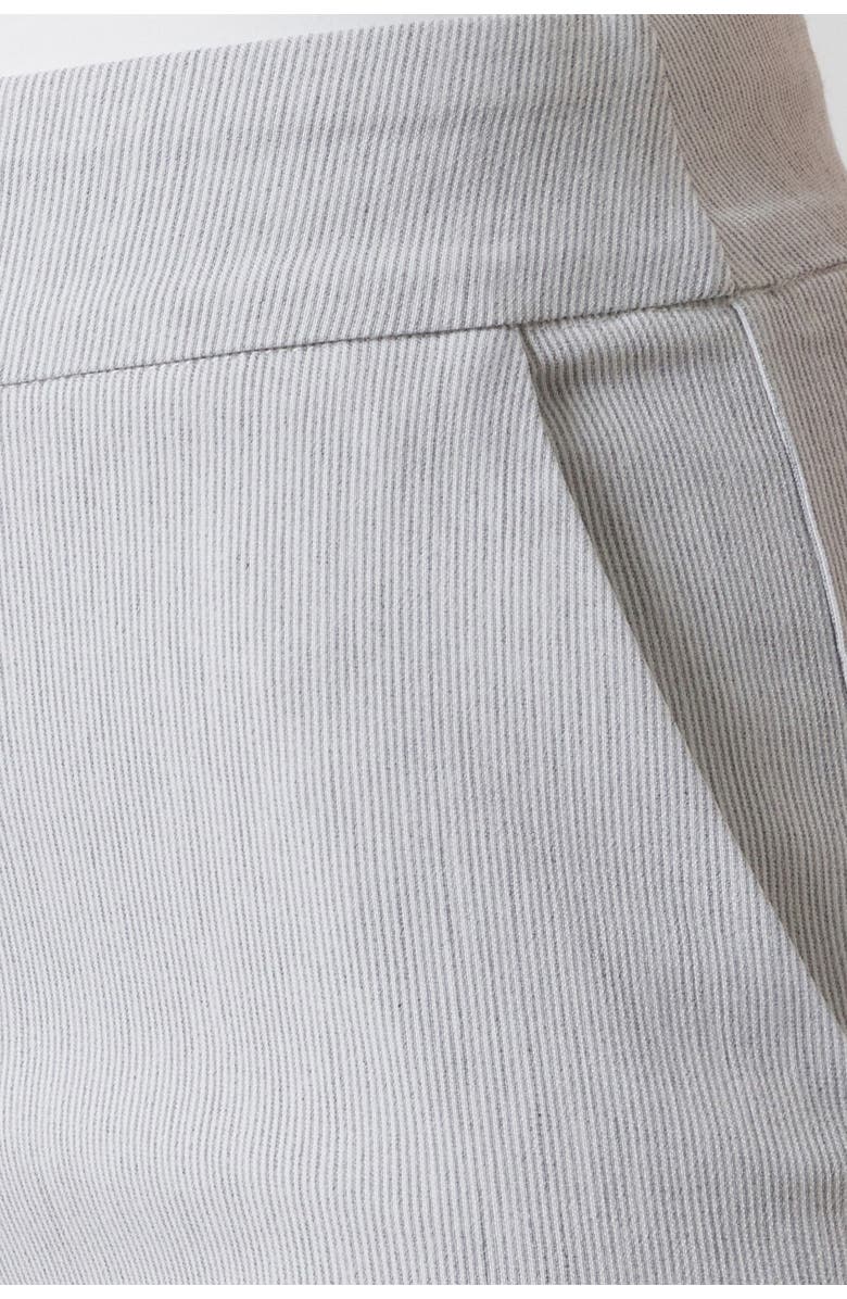 Franne Golde Mayfair Stretch Pinstripe Wide Leg Pant, Alternate, color, Coastal Grey Stripe