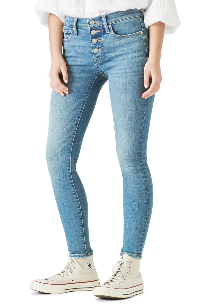 Lucky Brand Ava Skinny Jeans, Alternate, color, 