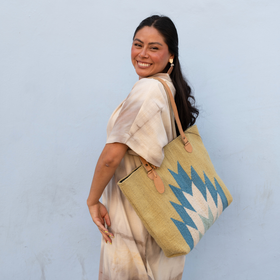 Luz de Luna Tote, Alternate, color, Blue/Green
