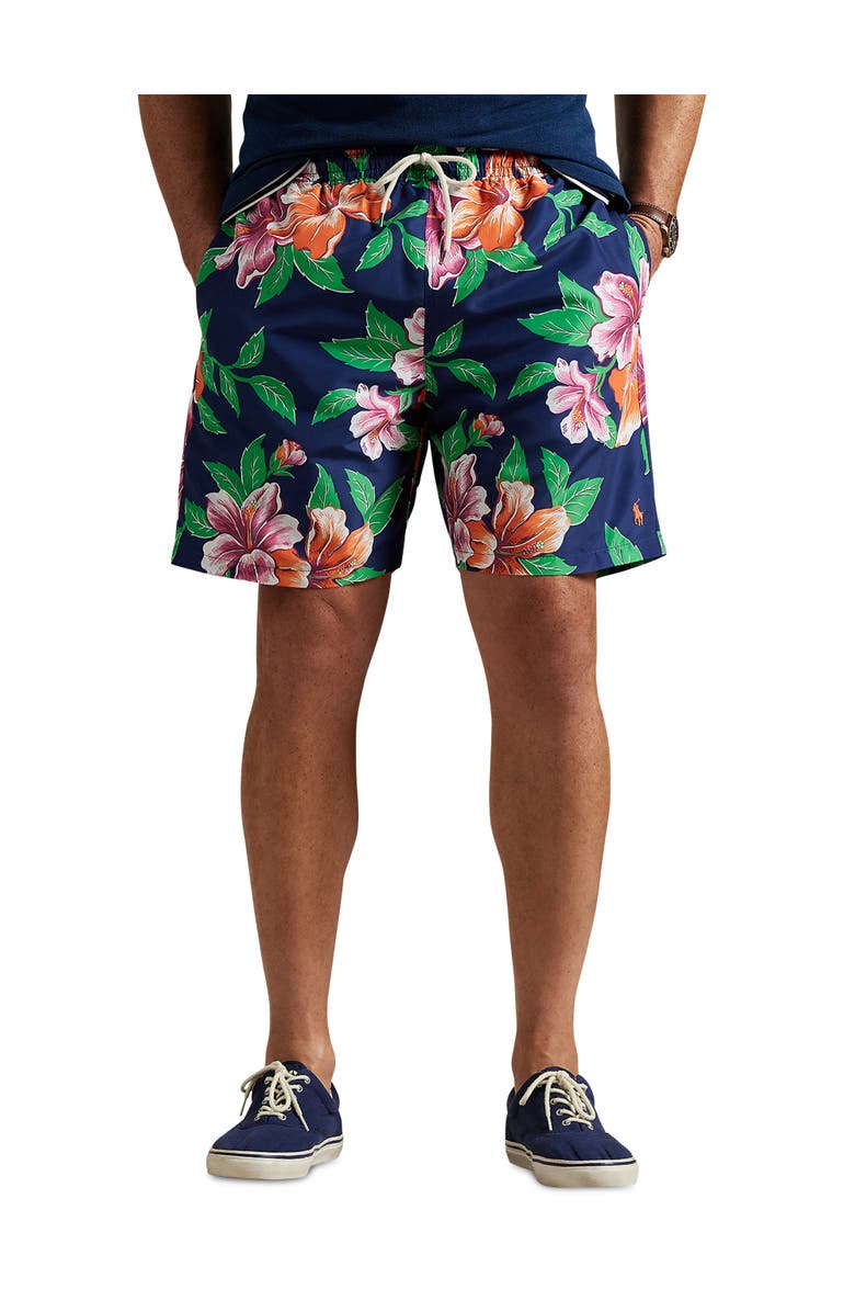 Polo Ralph Lauren Big & Tall Traveler Classic Swim Trunks, Main, color, 