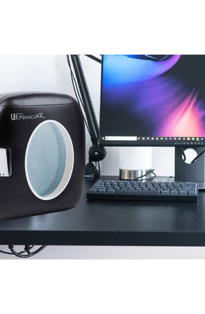 UBER APPLIANCE 6-Can Mini Fridge - Black, Alternate, color, Matte Black