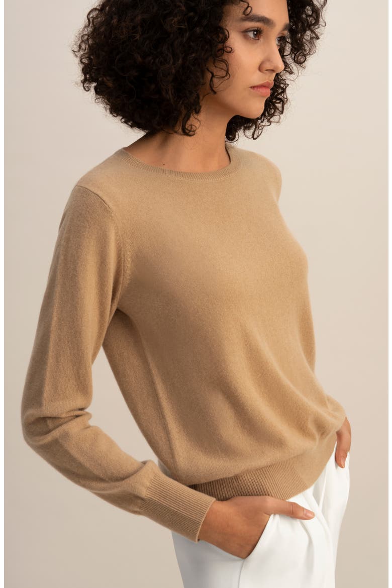 Women's Cashmere Super Soft Crewneck Sweater, Alternate, color, Brown