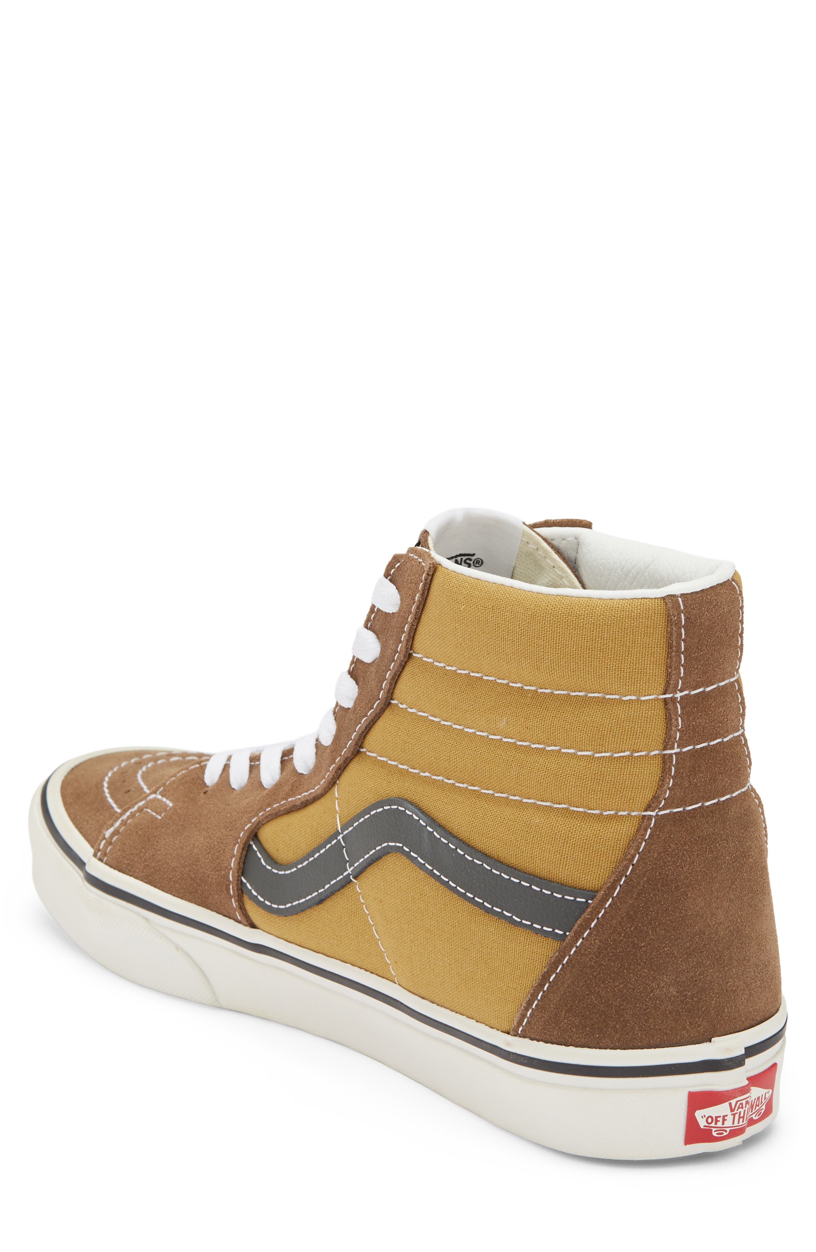 Sk8-Hi Sneaker, Alternate, color, BROWN/MULTI
