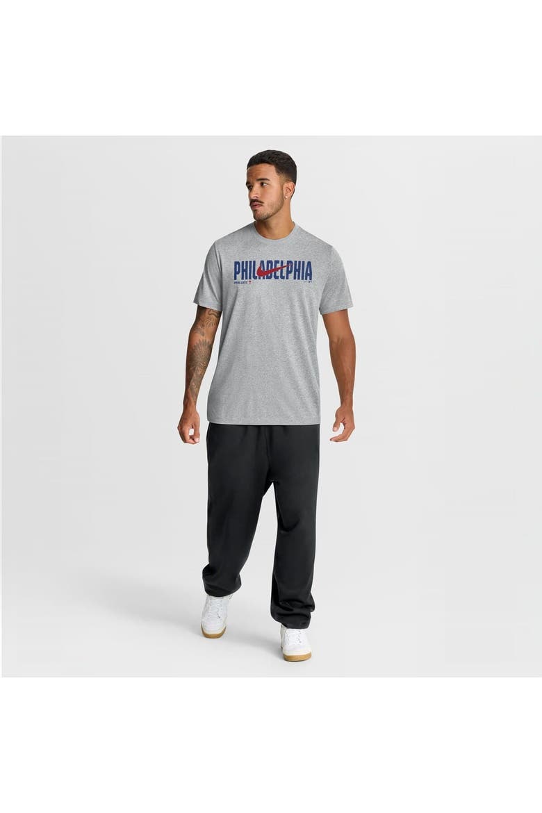 Men's Nike Heather Gray Philadelphia Phillies Swoosh Legend Dri-FIT T-Shirt, Alternate, color, Heather Gray