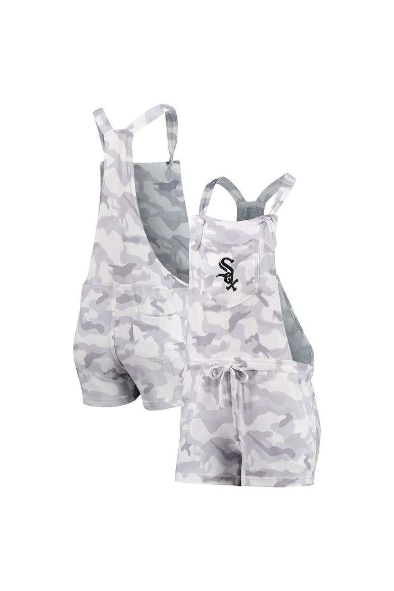 Women's Concepts Sport Gray Chicago White Sox Camo Romper Overalls, Main, color, Gray