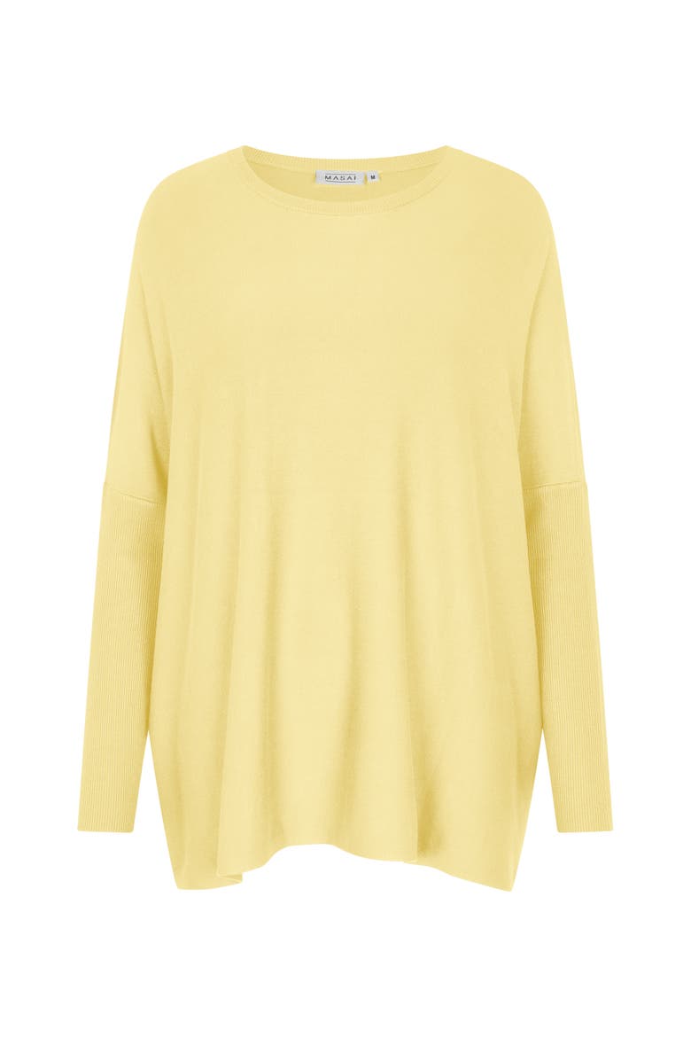 Mafanasi Round Neck Oversized Top, Alternate, color, Lemonade
