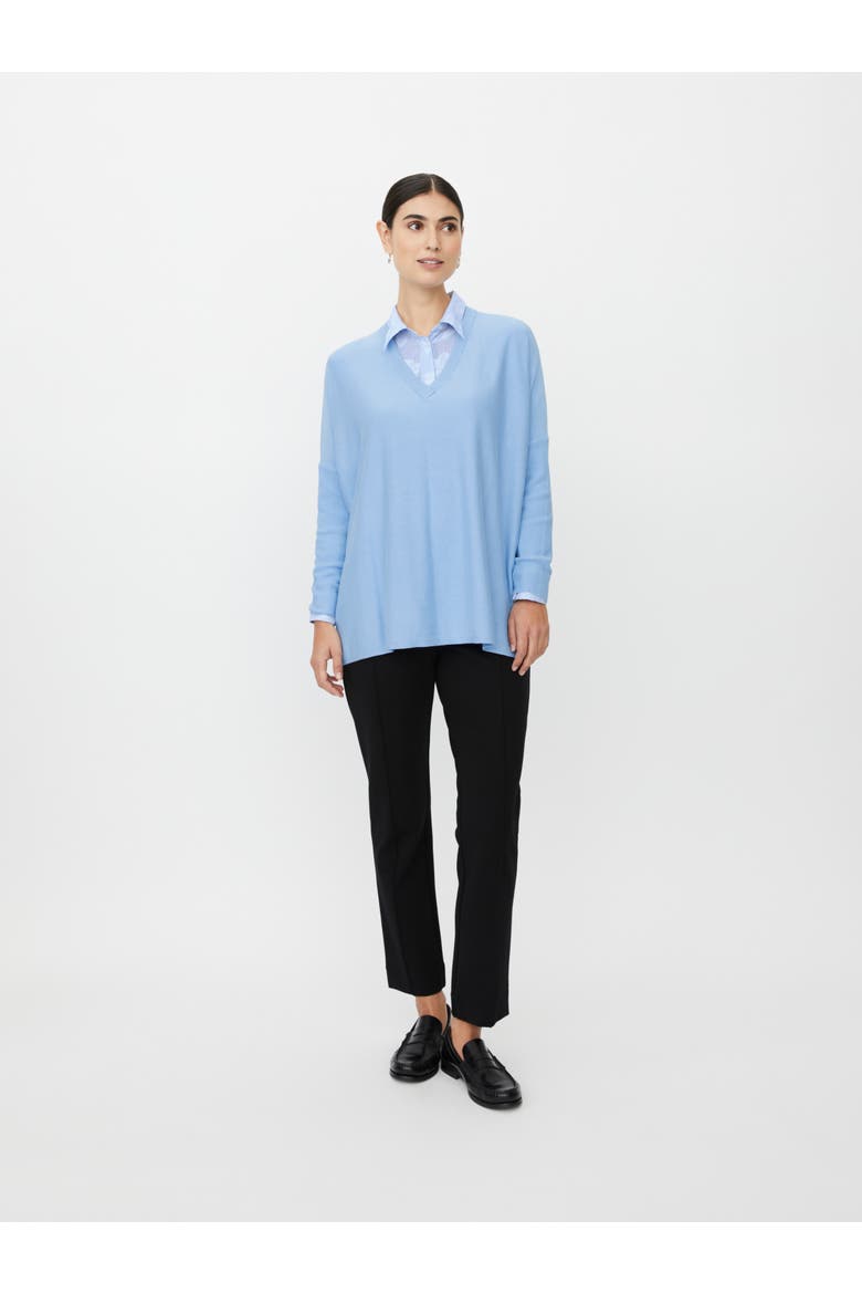 MaFronia V-Neck Relaxed Fit Sweater, Alternate, color, Placid Blue