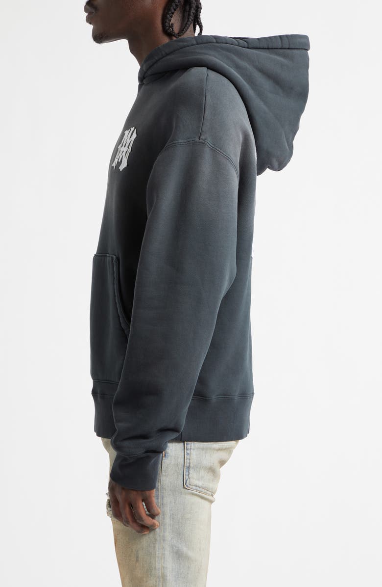 AMIRI Hollywood Embroidered Logo Hoodie, Alternate, color, Black