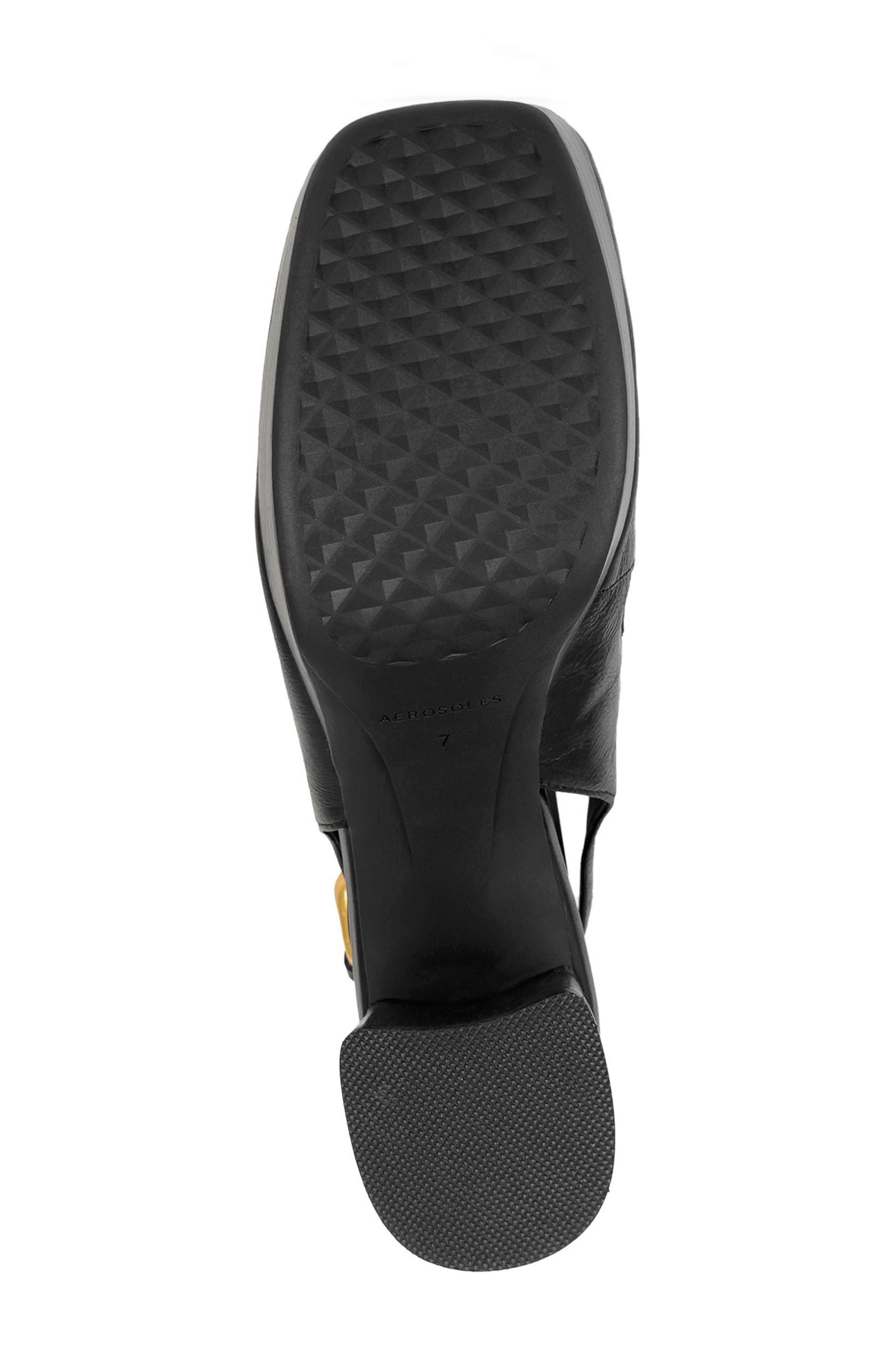 Aerosoles Sorin Slingback Bit Loafer Pump, Alternate, color, 001-Black Leather