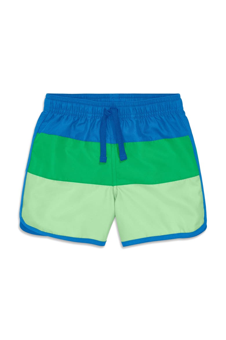 Kids Color Block Board Short, Main, color, Blueberry/Green Apple/Pear