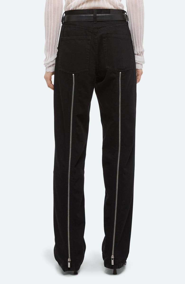 Helmut Lang Back Zip Carpenter Jeans, Alternate, color, Rinsed Black