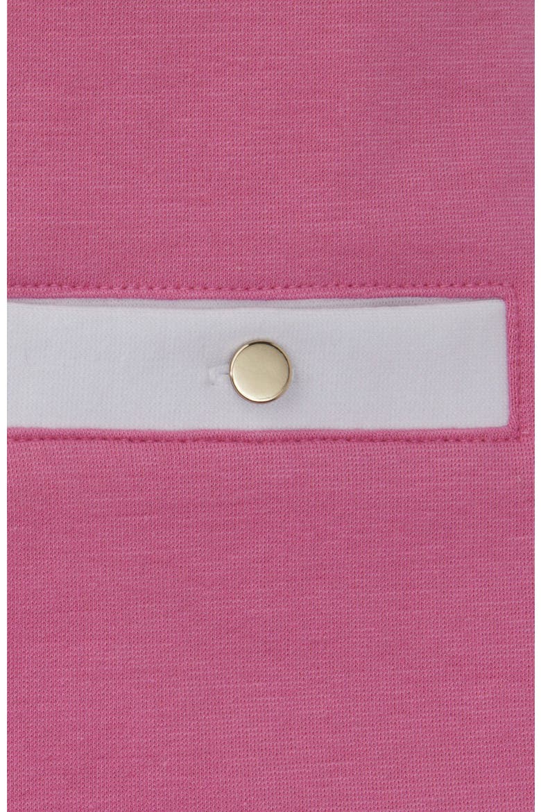 Baby Girls' A-Line Ponte Knit Dress, Infant, Alternate, color, Pink and White Block