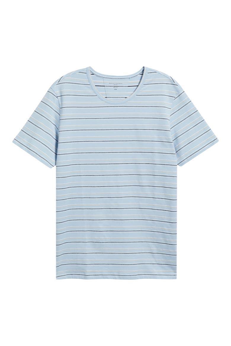 Washed Stripe Crewneck Lounge T-Shirt, Alternate, color, SKY STRIPE