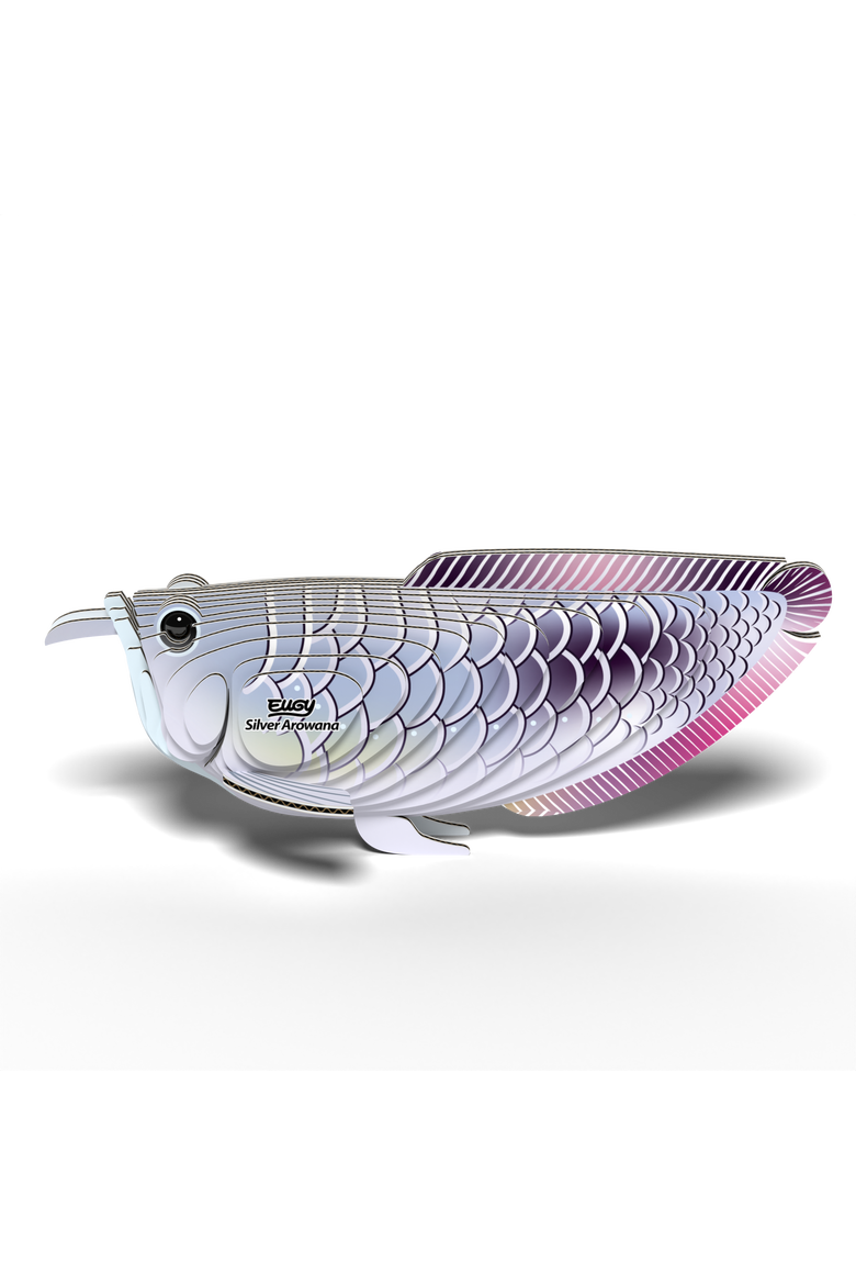 Silver Arowana 3D Puzzle, Alternate, color, No Color