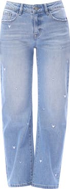 Bayeas Flora Mid Rise Barrel Leg Jeans