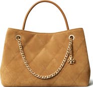 Tory Burch Small Fleming Suede Carryall Tote